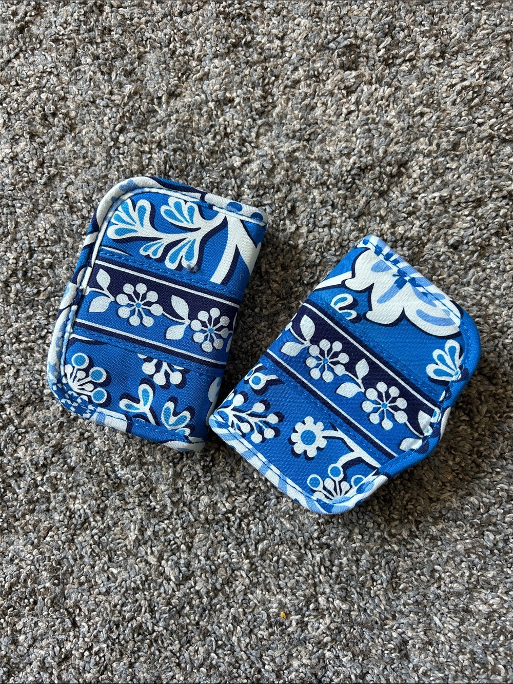 Vera Bradley Blue Floral Wallet/Card Holders (set of 2)
